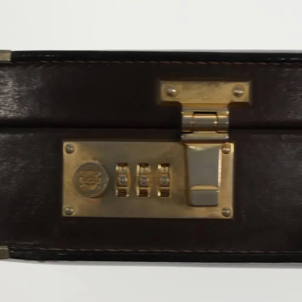 LOEWE Anagram Trunk Leather Brown
